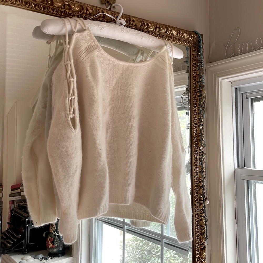 Ba&sh off-white cashmere sweater